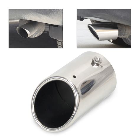 DWCX 1x Silver STAINLESS STEEL EXHAUST TAIL REAR MUFFLER TIP PIPE Tailpipe For Toyota Rav4 RAV 4 ...