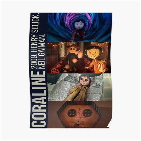 "coraline film poster" Poster by curlinashop | Redbubble