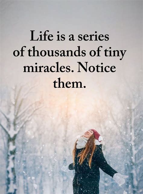 Life is a series of thousands of tiny miracles. Notice them. | Success ...