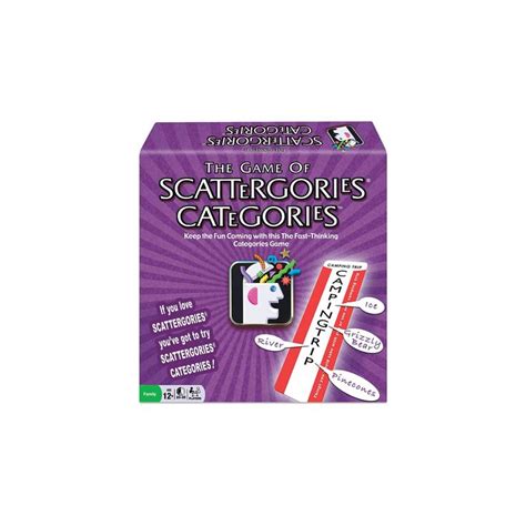 The Game of Scattergories Categories by Winning Moves | Scattergories ...