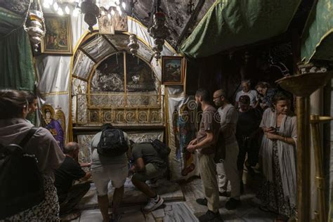 Israel - Bethlehem - the Basilica of the Nativity Editorial Image - Image of palestinian, person ...