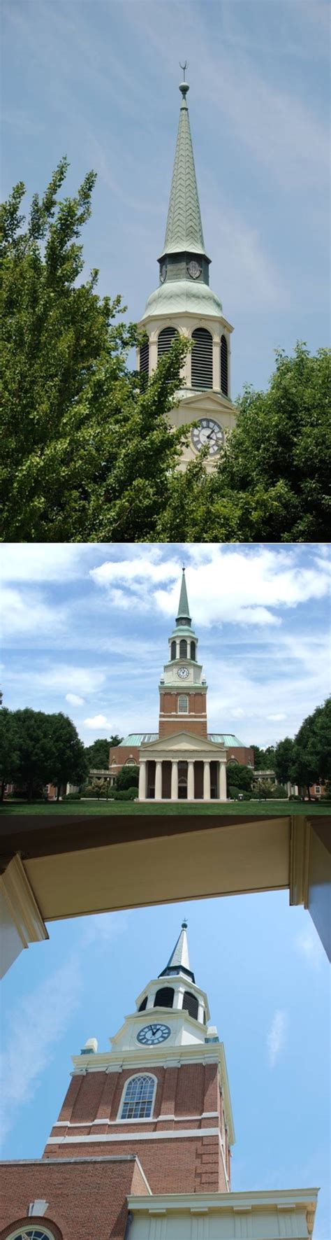 Wake Forest University Demon Deacons - 3 pictures combined of Wait Chapel | Wake forest ...