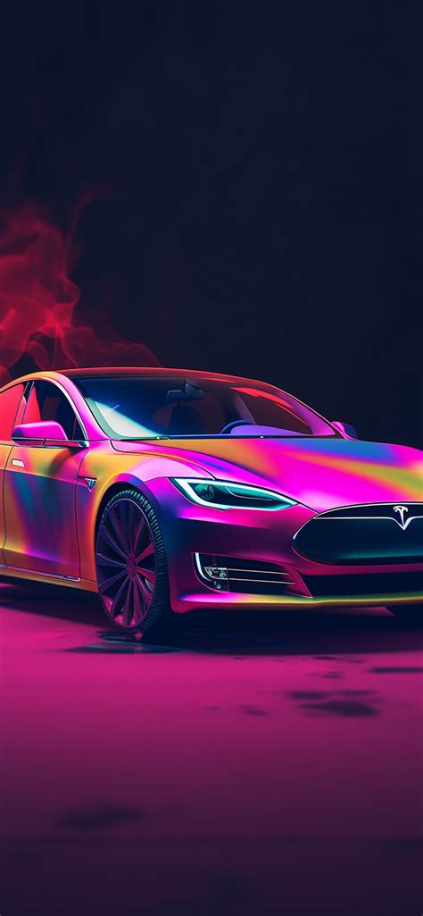 Tesla Model S Colorful Wallpaper - Tesla Model S Wallpaper Phone