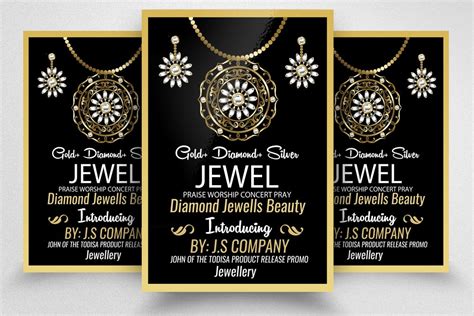 Jewelry Sale Flyer Template | Creative Photoshop Templates ~ Creative ...