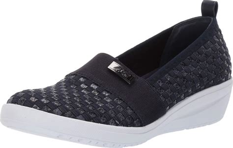 Amazon.com | Anne Klein Sport Womens You Rock Woven Stretch Slip-On Sneakers | Shoes