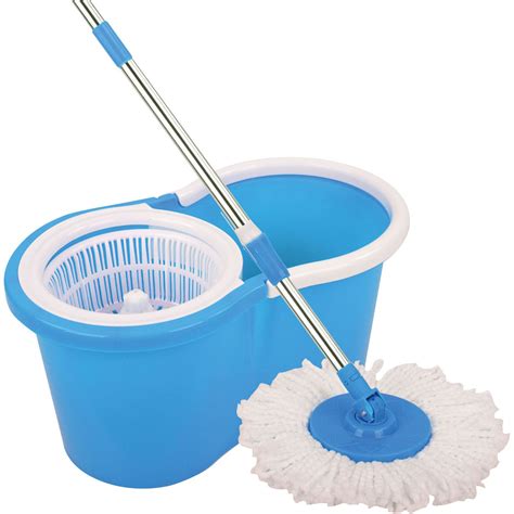 Magic Spin Mop Microfiber Spining W/Bucket 2 Heads 360° Rotating Floor ...