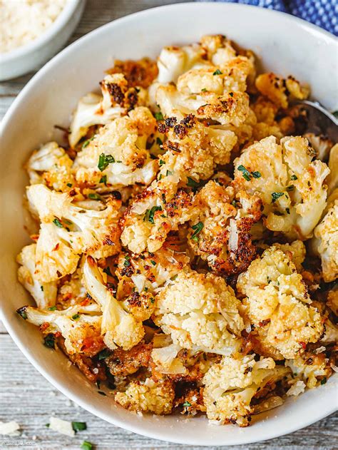 Garlic Parmesan Roasted Cauliflower Recipe – How to roast cauliflower ...