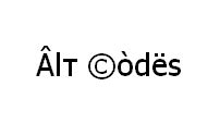 Alt Codes