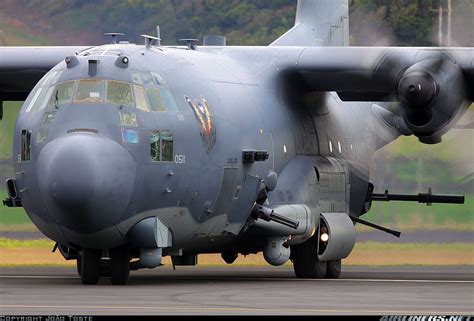 Powerful AC-130 Spector Gunship in Action