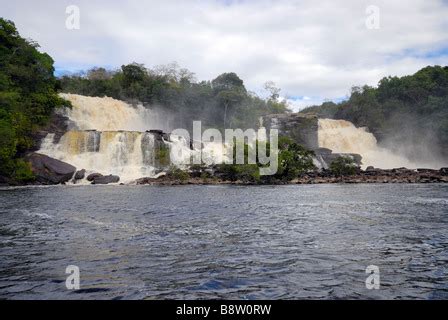 Waterfalls, Canaima Lagoon, Canaima National Park, UNESCO World Heritage Site, Guayana Highlands ...