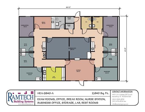 Small Medical Office Floor Plans - Patterns of a real estate property ...