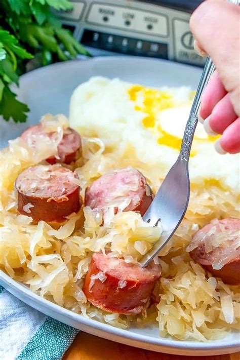 Kielbasa Kapusta - slow cooker recipe! • Food, Folks and Fun