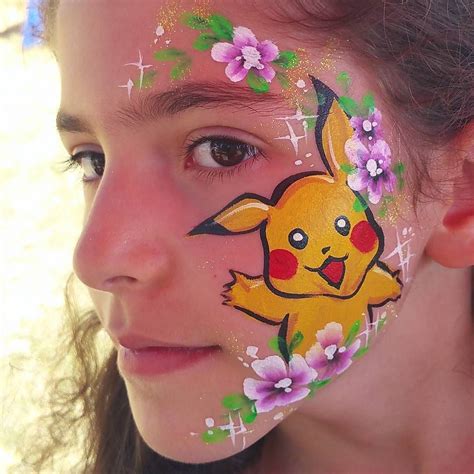 Face painting #Pikachu here Pikachu there Pikachu is everywhere! Painted this design on a gig ...