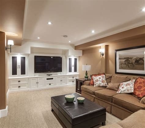 Basement tv rooms, Basement colors, Built in entertainment center