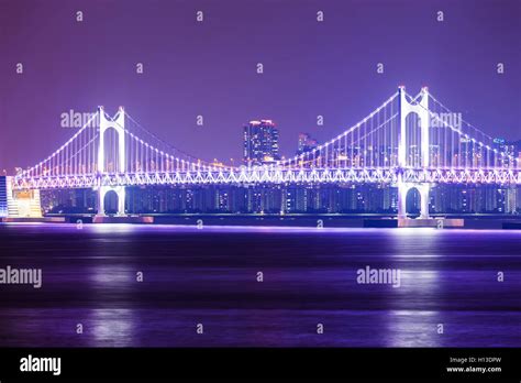 Suspension bridge at Busan Stock Photo - Alamy