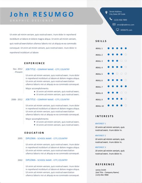 50+ Resume Templates for Microsoft Word [Free Download]