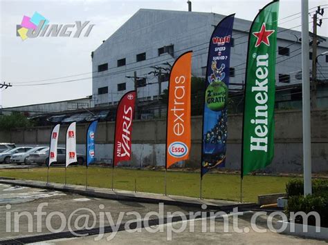 4.8M Outside Custom Feather Flags, Outdoor Advertising Feather Display ...