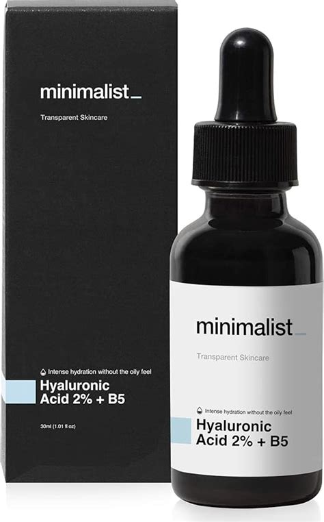 Minimalist Hyaluronic Acid 2% Serum for Intense Hydration, Glow & Fines Lines | 30 ml | Daily ...