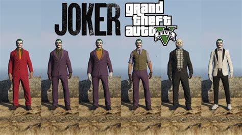 GTA V Joker Outfit Tutorial - YouTube