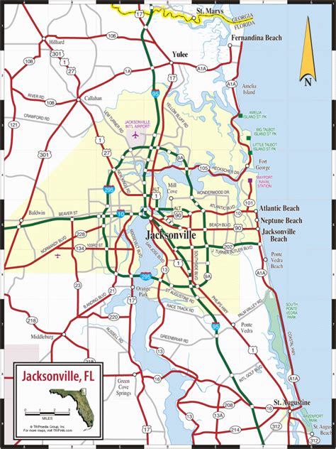 Jacksonville Neighborhood Map - Jacksonville Fl Neighborhood Map - Map ...