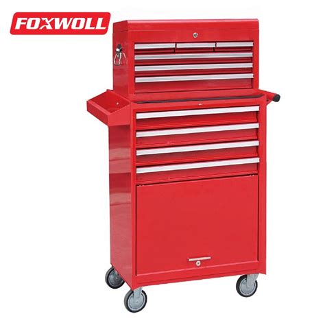 Tool Chest on Wheels Stackable Tool Boxes - FOXWOLL