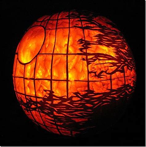 Awesome Death Star II Pumpkin Carving - Between The Pages Blog