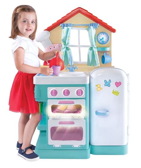 Peppa Pig Giggle & Bake Kitchen Playset Pretend Play Little Chef Toy ...