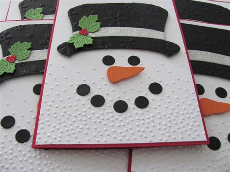 Christmas Cards Snowman Cards Snowman Card Set Greeting - Etsy