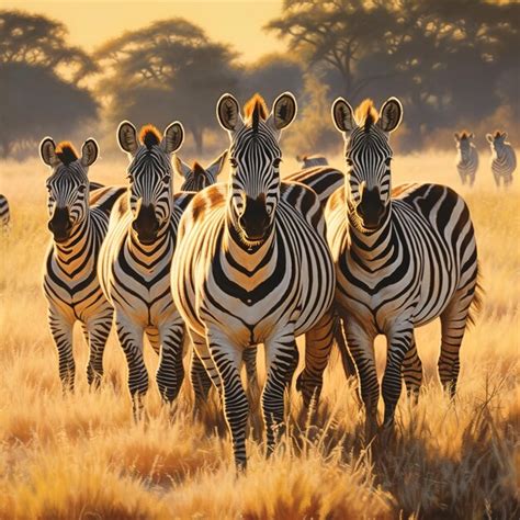 Premium AI Image | Zebra in the savanna