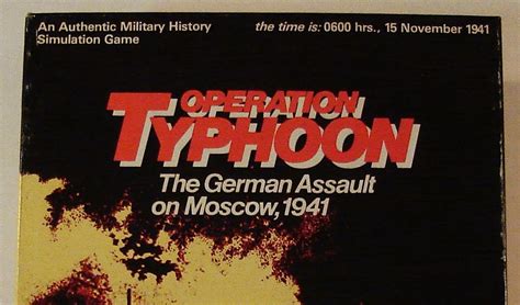 Map and Counters: SPI, OPERATION TYPHOON (1978)