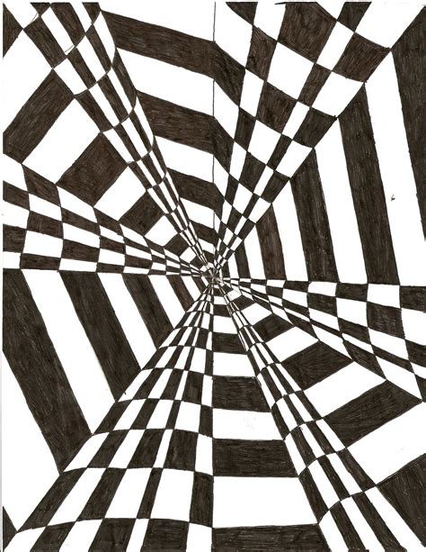 Black and White Op Art | Op art lessons, Optical illusions art, Op art