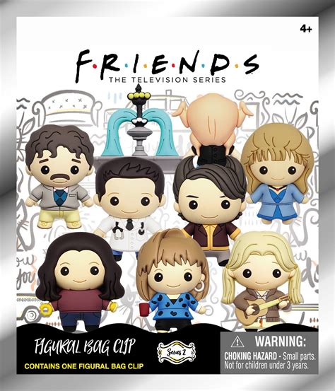 Warner Bros. 3D Figural Foam Bag Clip Friends Series 2 Mystery Pack 1 ...