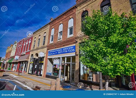 Historic Storefronts and Buildings in Downtown Mankato MN Editorial Photography - Image of ...