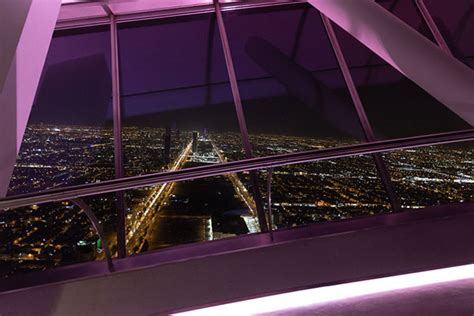 View of Riyadh through one of the windows of the Sky Bridge | Sky ...