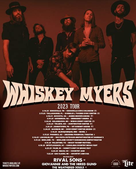 Whiskey Myers Announce 2023 Tour Dates Featuring Giovannie & The Hired ...