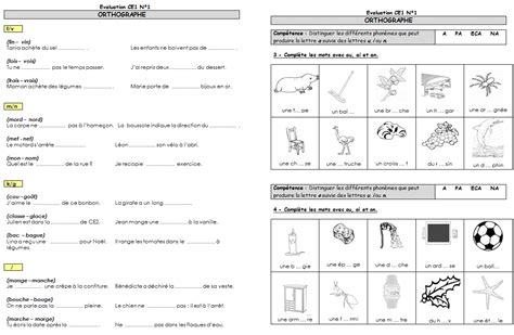 Evaluations CE1 - Français et Maths - Cycle 2 ~ OrphéecoleCycle 2 ~ Orphéecole