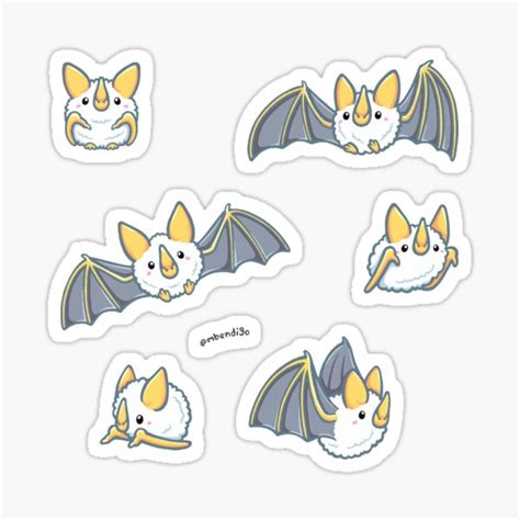 "Cotton Ball Bats" Sticker for Sale by Macbendigo | Redbubble