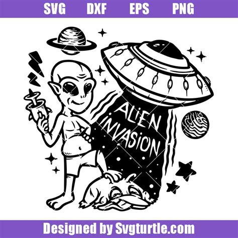 Mysterious Aliens Svg, Extraterrestrial Svg, Alien Skull Svg