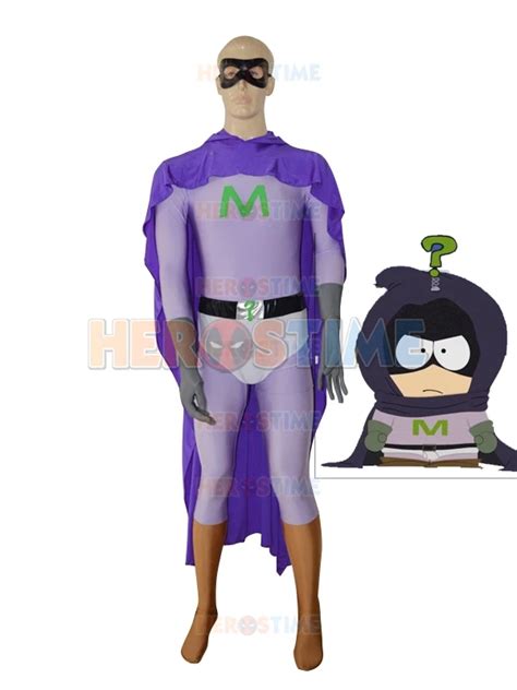 Mysterion Custom Costume Purple Male Superhero Costume Spandex Fullbody ...