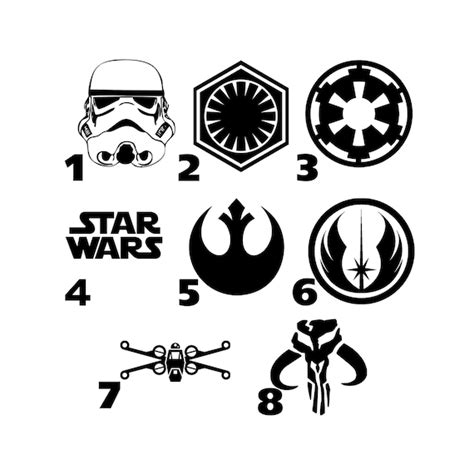 Star Wars Decals Star Wars Stickers Disney Star Wars Vinyl - Etsy