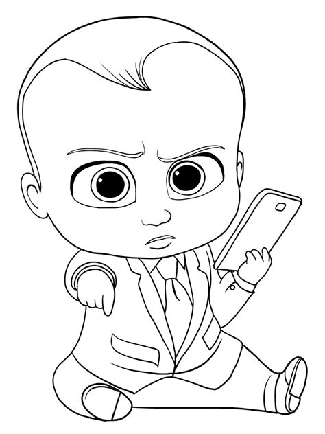 15 Free Printable The Boss Baby Coloring Pages