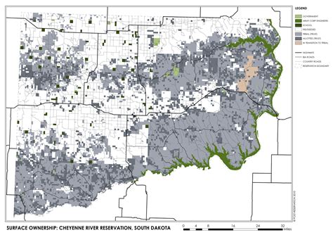 Surface Ownership: Cheyenne River Reservation 2010 | Post-Reservation