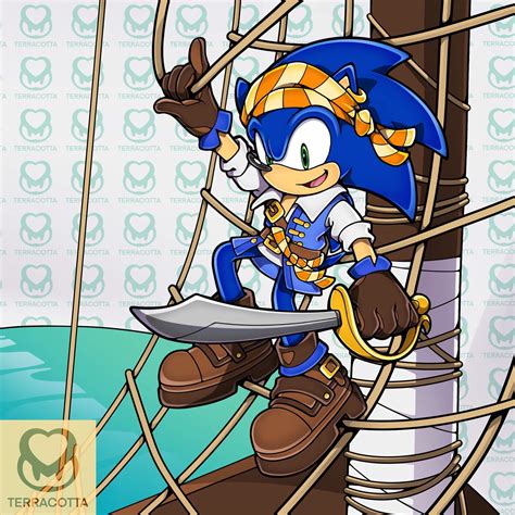 Pirate Sonic | Sonic the Hedgehog Art Amino