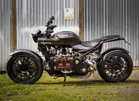 the mad boxer is a subaru WRX powered custom motorcycle