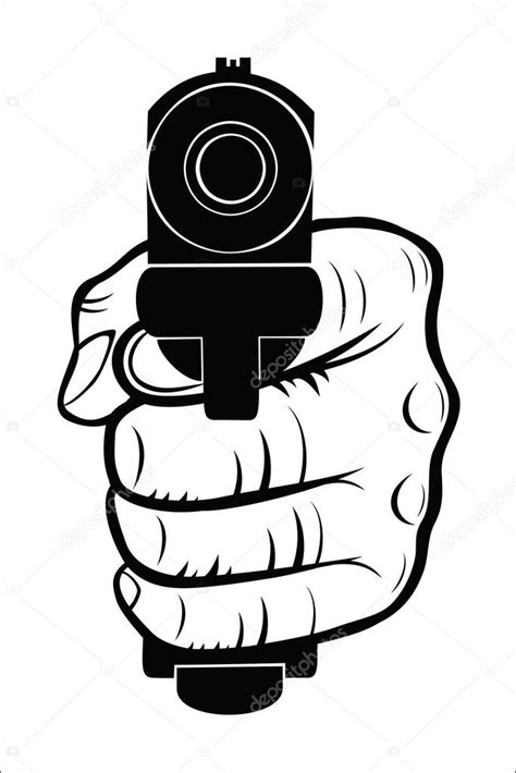 Hand pointing with the gun at you Stock Vector Image by ©fxm73 #73494769