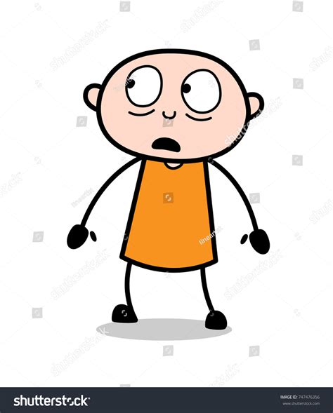 Cartoon Thief Worried Face Expression Stock Vector (Royalty Free ...