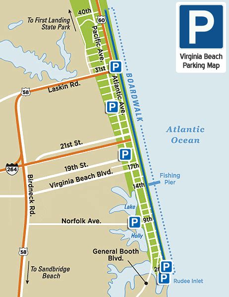 Virginia Beach Boardwalk Map | Beach Map