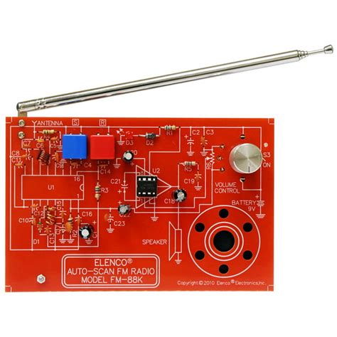 Elenco FM88K FM Radio DIY Soldering Practice Kit - Walmart.com ...