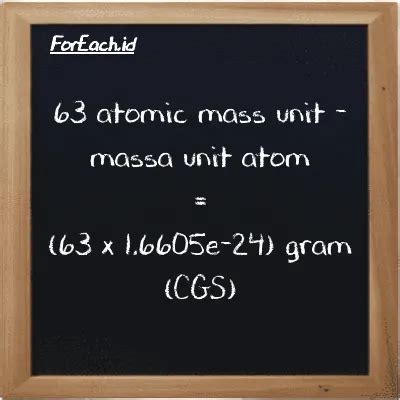 Convert Atomic Mass Unit to Gram (amu to g) - Batch Convert - ForEach.id