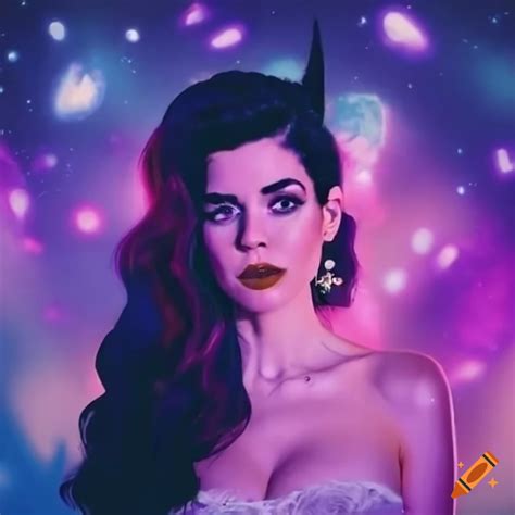 Marina and the diamonds in the night sky on Craiyon
